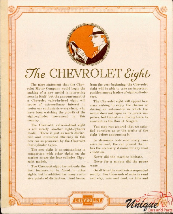 1918 Chevrolet V8 Brochure Page 4